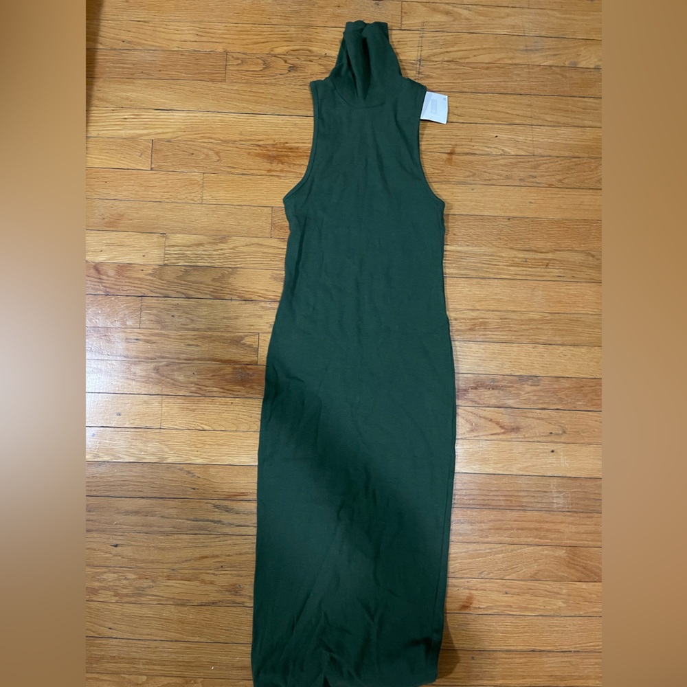 Green Zara Turtleneck dress